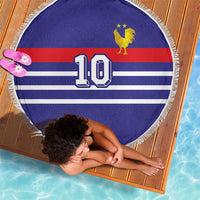 Custom French Football Beach Blanket France 98 Retro Style