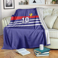 Custom French Football Blanket France 98 Retro Style