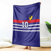 Custom French Football Blanket France 98 Retro Style
