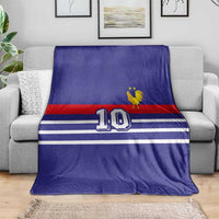 Custom French Football Blanket France 98 Retro Style