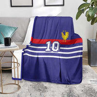 Custom French Football Blanket France 98 Retro Style