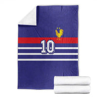 Custom French Football Blanket France 98 Retro Style