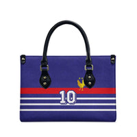 Custom French Football Leather Bag France 98 Retro Style