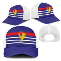 French Football Mesh Trucker Cap France 98 Retro Style