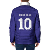 Custom French Football Padded Jacket France 98 Retro Style
