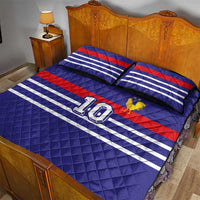 Custom French Football Quilt Bed Set France 98 Retro Style
