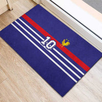 Custom French Football Rubber Doormat France 98 Retro Style
