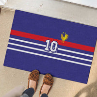 Custom French Football Rubber Doormat France 98 Retro Style