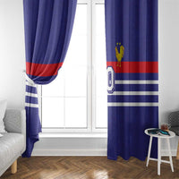 Custom French Football Window Curtain France 98 Retro Style