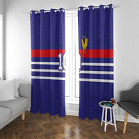 Custom French Football Window Curtain France 98 Retro Style