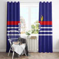 Custom French Football Window Curtain France 98 Retro Style