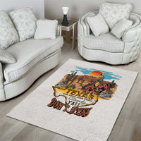 Texas Cultural Heritage Area Rug Cowboy and Desert Howdy Y'All Don'T Mess