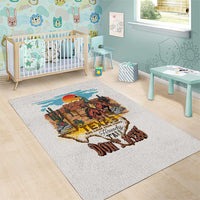 Texas Cultural Heritage Area Rug Cowboy and Desert Howdy Y'All Don'T Mess