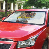 Texas Cultural Heritage Auto Sun Shade Cowboy and Desert Howdy Y'All Don'T Mess