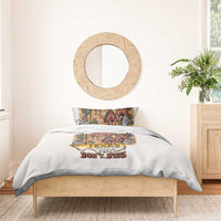 Texas Cultural Heritage Bedding Set Cowboy and Desert Howdy Y'All Don'T Mess
