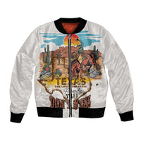 Texas Cultural Heritage Bomber Jacket Cowboy and Desert Howdy Y'All Don'T Mess