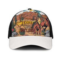 Texas Cultural Heritage Mesh Trucker Cap Cowboy and Desert Howdy Y'All Don'T Mess