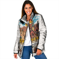 Texas Cultural Heritage Padded Jacket Cowboy and Desert Howdy Y'All Don'T Mess
