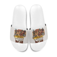 Texas Cultural Heritage Slide Sandals Cowboy and Desert Howdy Y'All Don'T Mess