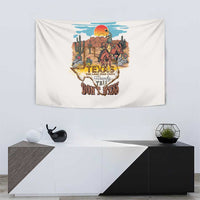 Texas Cultural Heritage Tapestry Cowboy and Desert Howdy Y'All Don'T Mess