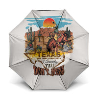 Texas Cultural Heritage Umbrella Cowboy and Desert Howdy Y'All Don'T Mess