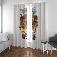 Texas Cultural Heritage Window Curtain Cowboy and Desert Howdy Y'All Don'T Mess