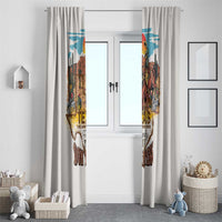 Texas Cultural Heritage Window Curtain Cowboy and Desert Howdy Y'All Don'T Mess
