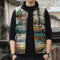 California Does it Better Sleeveless Puffer Jacket Forest to Coast