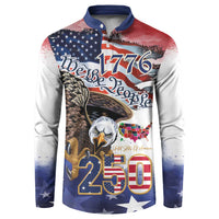 United States of America 250 Button Sweatshirt We The People 1776