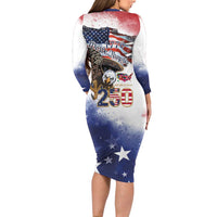 United States of America 250 Long Sleeve Bodycon Dress We The People 1776