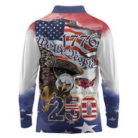 United States of America 250 Long Sleeve Polo Shirt We The People 1776