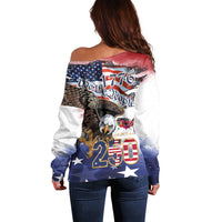 United States of America 250 Off Shoulder Sweater We The People 1776