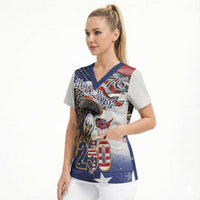 United States of America 250 Scrub Top We The People 1776