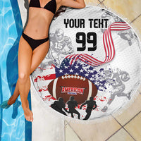 Custom American Football Beach Blanket Road to Glory