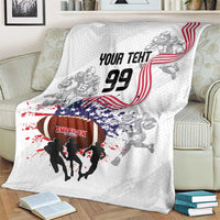 Custom American Football Blanket Road to Glory