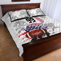 Custom American Football Quilt Bed Set Road to Glory