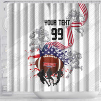 Custom American Football Shower Curtain Road to Glory