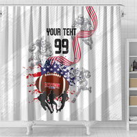 Custom American Football Shower Curtain Road to Glory