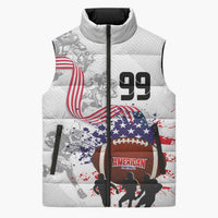 Custom American Football Sleeveless Puffer Jacket Road to Glory