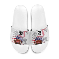 Custom American Football Slide Sandals Road to Glory