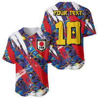 Custom Japan Football Baseball Jersey Seigaiha and Brush Style