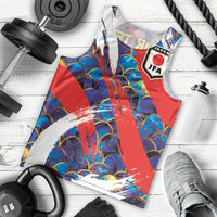 Custom Japan Football Men Tank Top Seigaiha and Brush Style