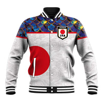 Custom Japan Football Baseball Jacket Seigaiha and Sun