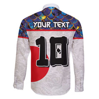 Custom Japan Football Family Matching Puletasi and Hawaiian Shirt Seigaiha and Sun