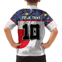 Custom Japan Football Hawaiian Shirt Seigaiha and Sun