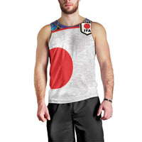 Custom Japan Football Men Tank Top Seigaiha and Sun