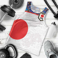 Custom Japan Football Men Tank Top Seigaiha and Sun