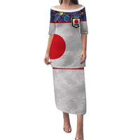 Custom Japan Football Puletasi Seigaiha and Sun