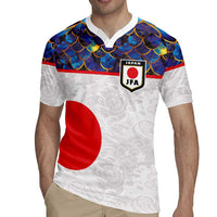 Custom Japan Football Rugby Jersey Seigaiha and Sun