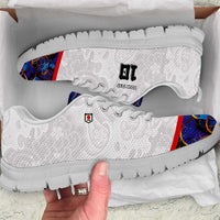 Custom Japan Football Sneakers Seigaiha and Sun